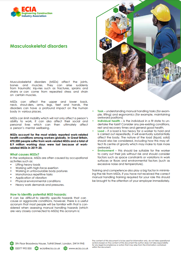 Masculoskeletal Disorders