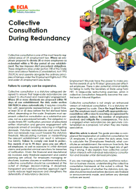 Collective Consultation during Redundancy
